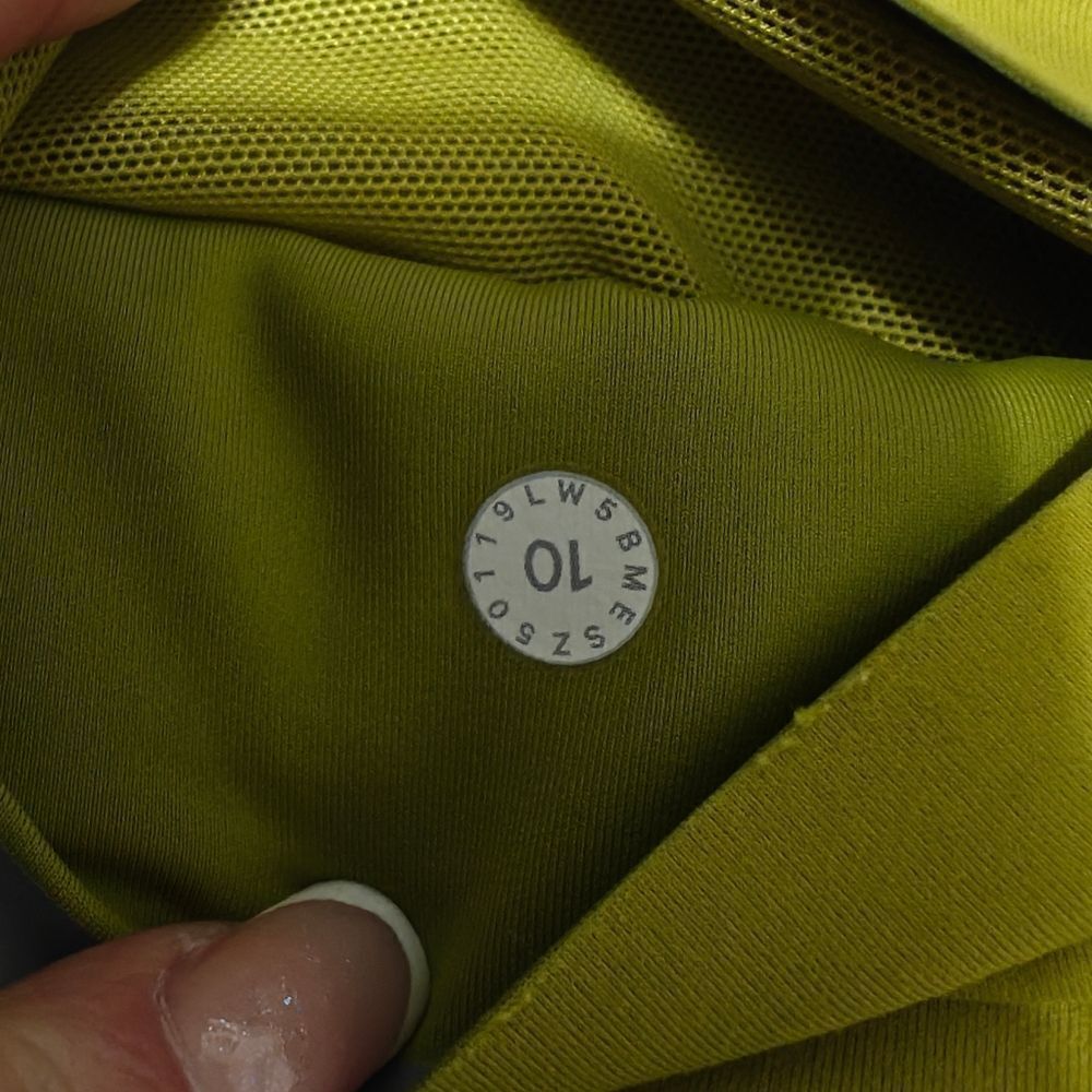 Lululemon Yellow Green High-Waisted Leggings SZ 10 - Picture 6 of 6